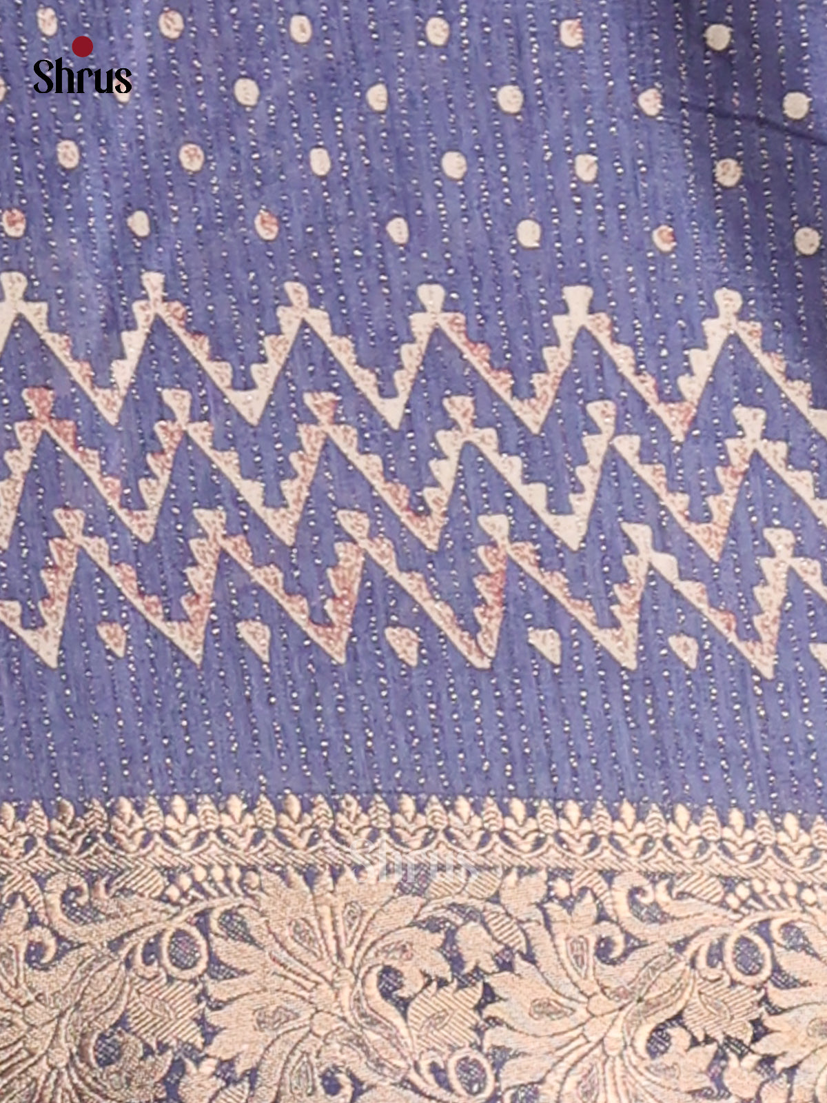 Powder Blue - Semi Crepe Saree - Shop on Shrus.com