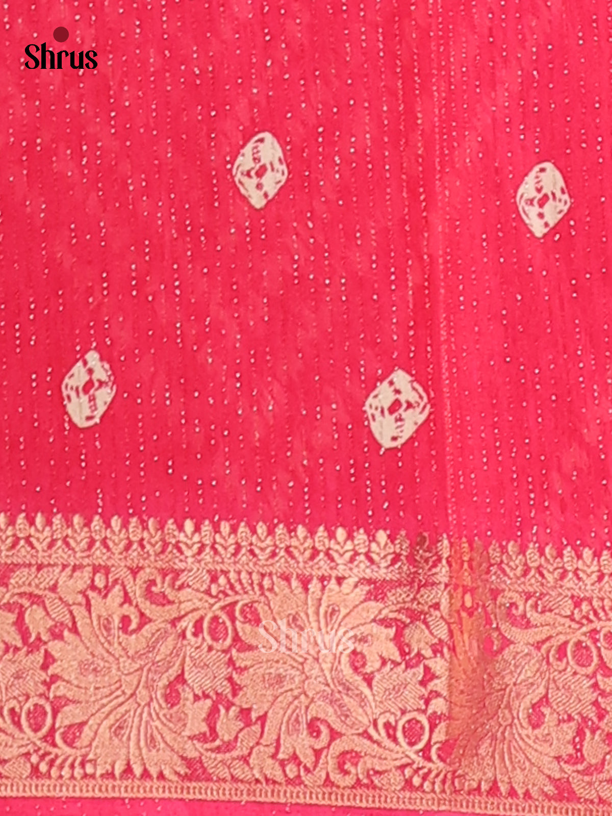 Pink - Semi Crepe Saree - Shop on Shrus.com