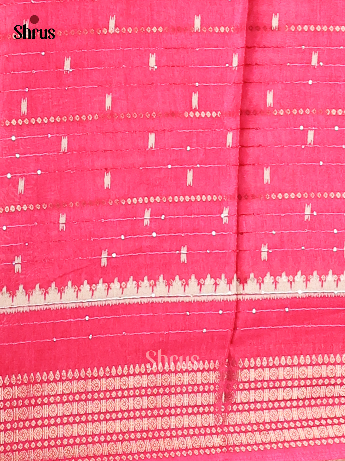 Pink - Semi Crepe Saree - Shop on Shrus.com