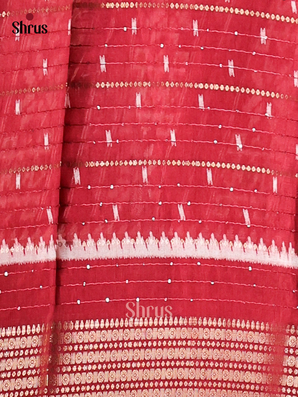 Maroon - Semi Crepe Saree - Shop on Shrus.com