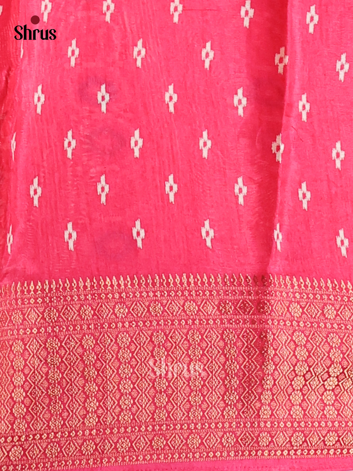 Pink - Semi Crepe Saree - Shop on Shrus.com