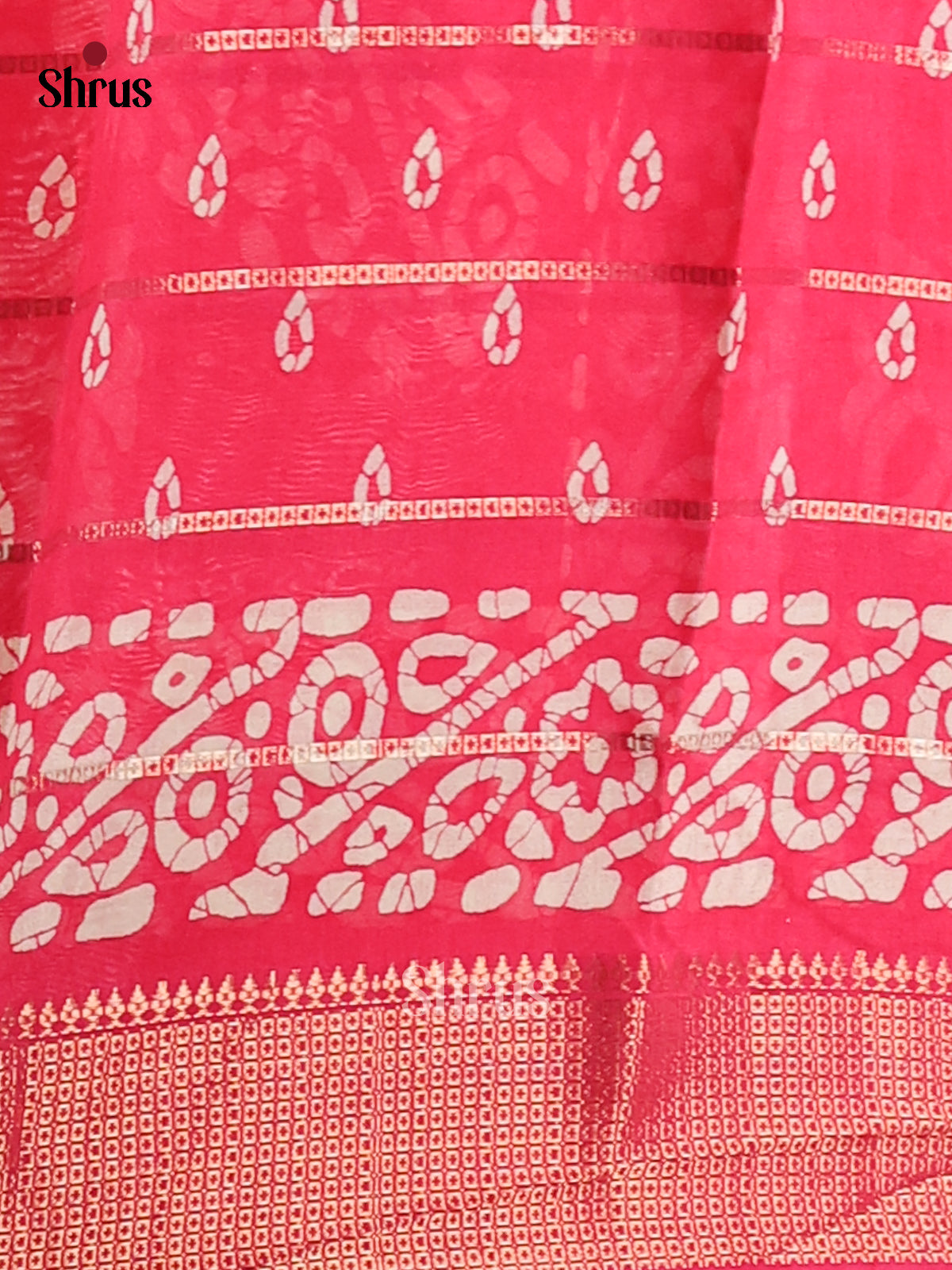 Pink - Semi Crepe Saree - Shop on Shrus.com