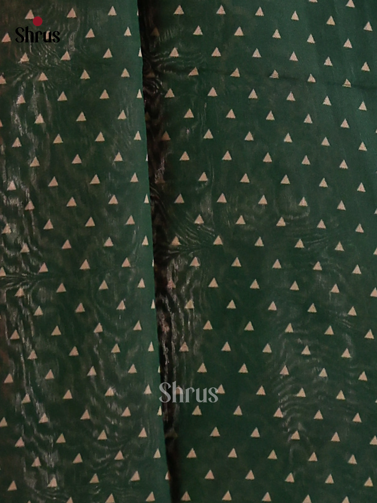 Wine & Green- Semi Crepe Saree - Shop on Shrus.com