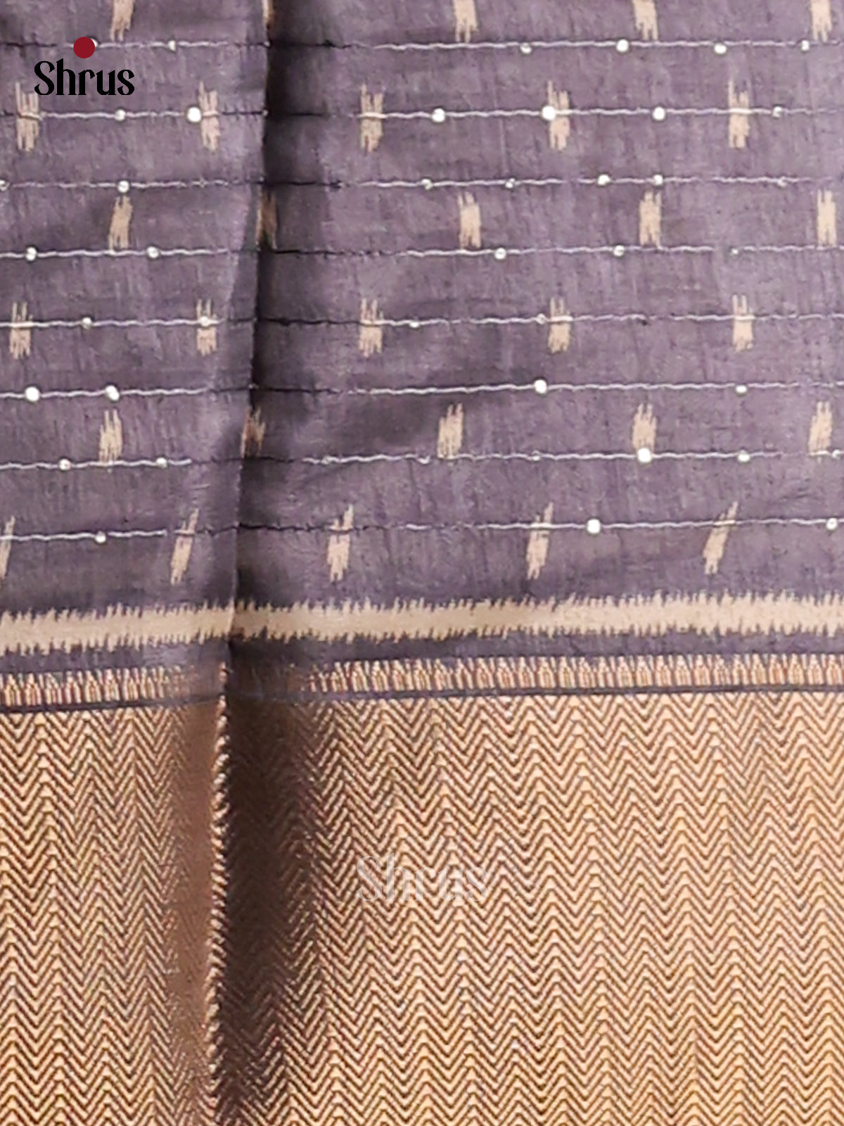 Lavender- Semi Crepe Saree - Shop on Shrus.com