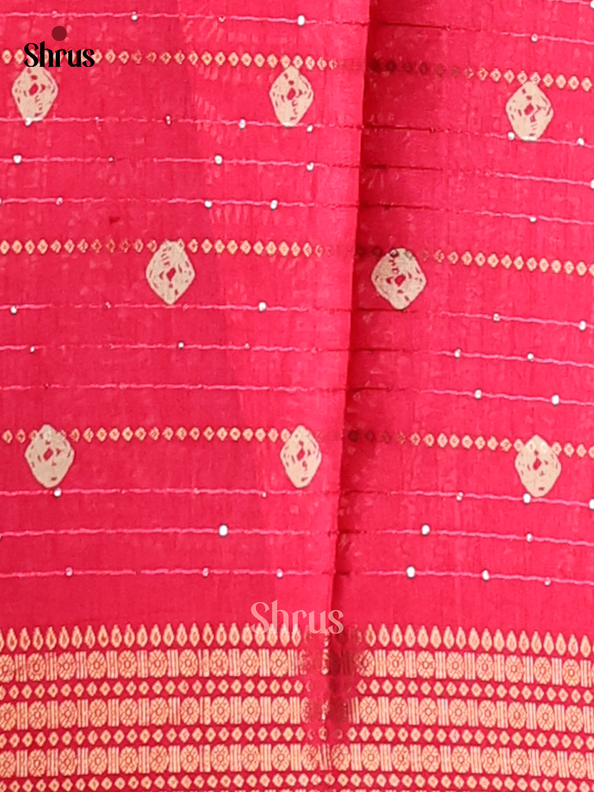 Pink - Semi Crepe Saree - Shop on Shrus.com