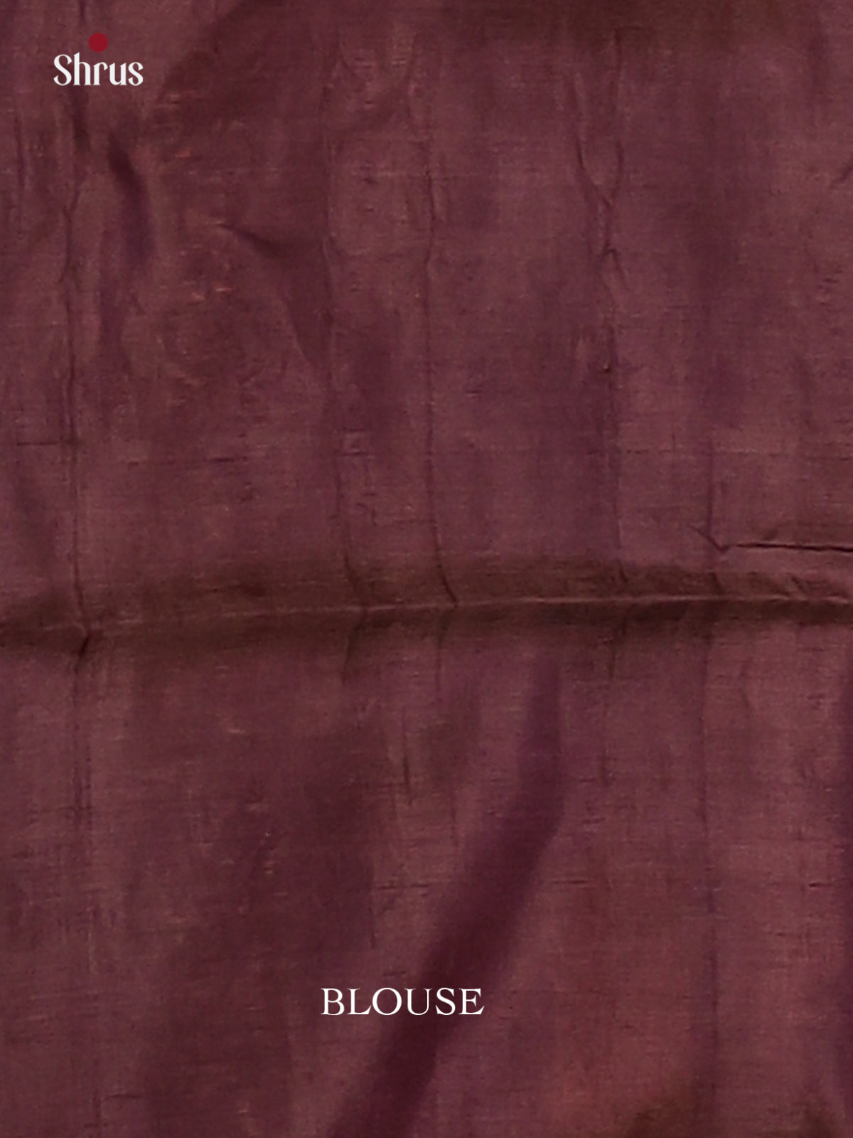 Blue & Brown- Banana Pith Saree - Shop on Shrus.com