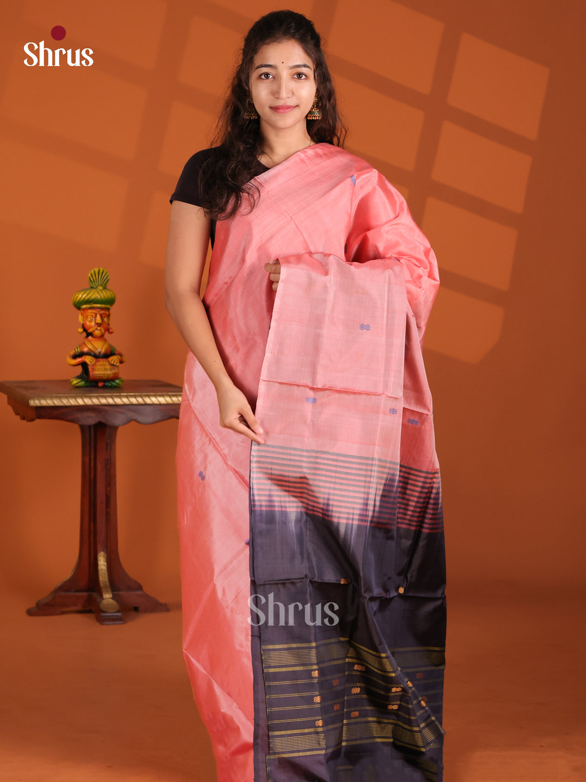 DES31151- Banana Pith Saree - Shop on Shrus.com