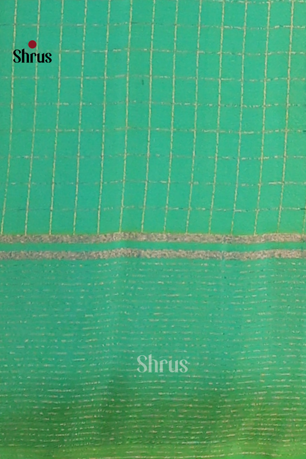 Stunning Red Soft Silk Saree with zari checks & contrast Green brocade pallu-2