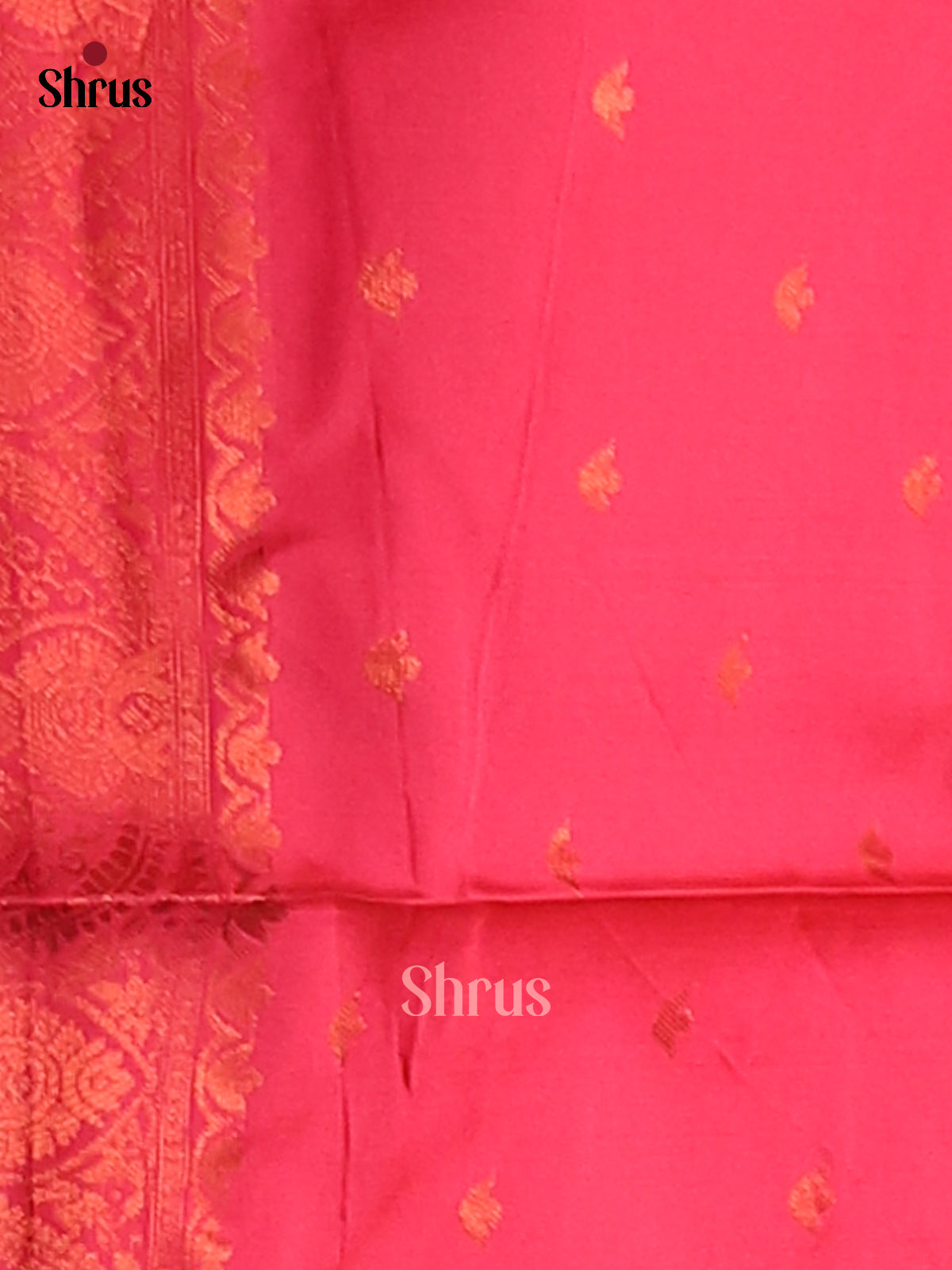 Mustardy Green & MAroon- Semi Softsilk Saree - Shop on Shrus.com