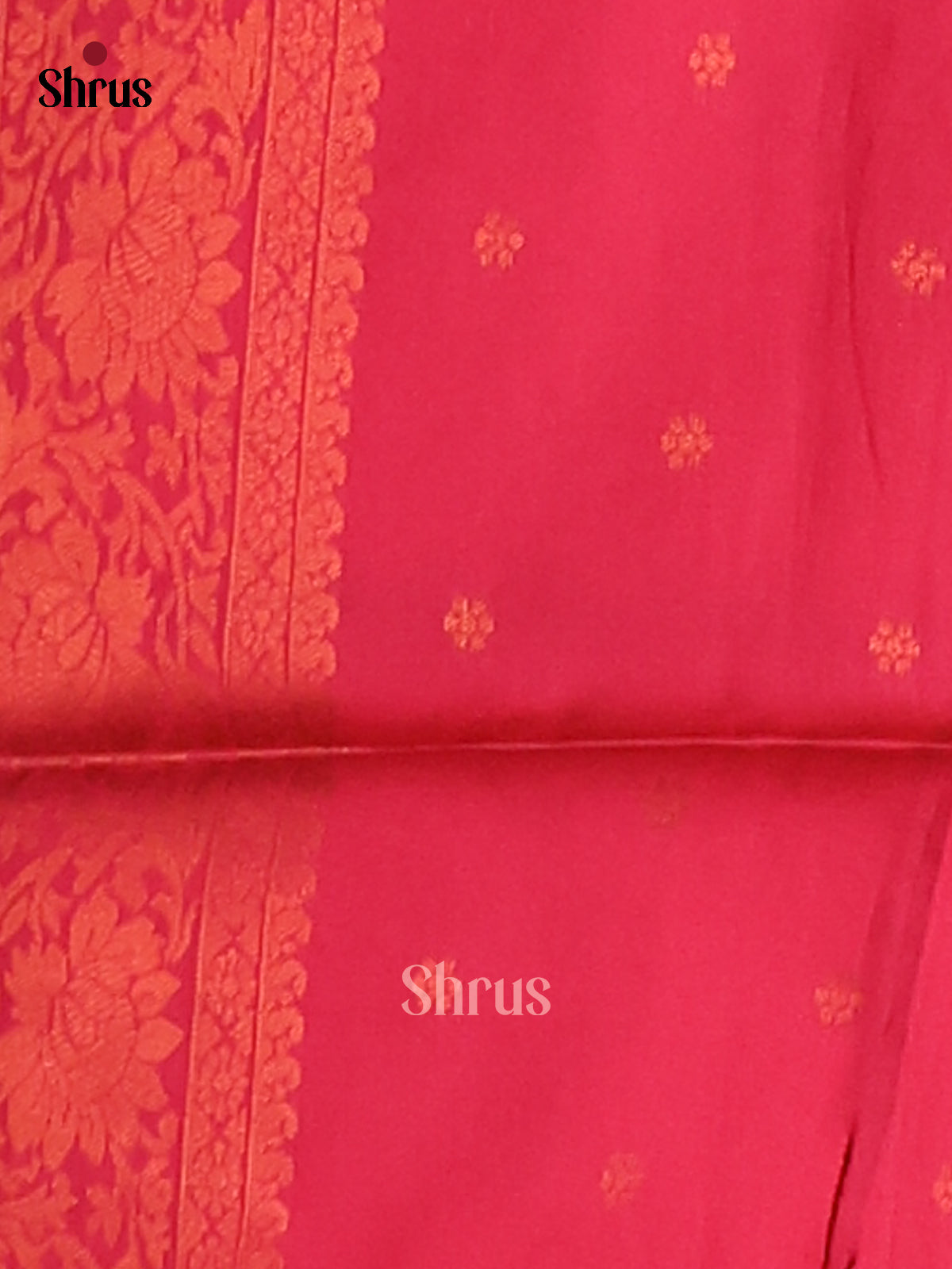 Blue & Maroon - Semi Softsilk Saree - Shop on Shrus.com
