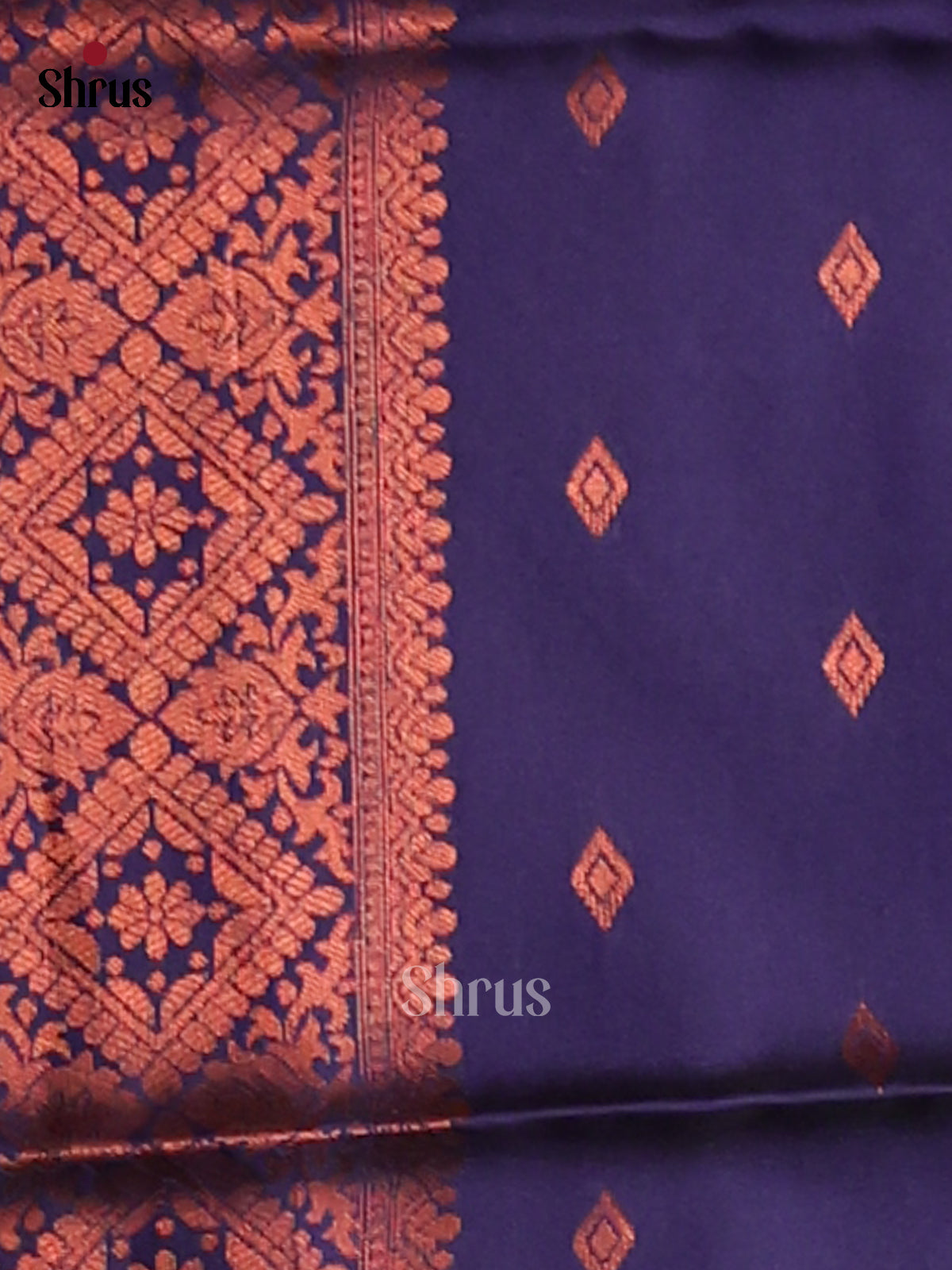 Mustardy Green & Blue- Semi Softsilk Saree - Shop on Shrus.com