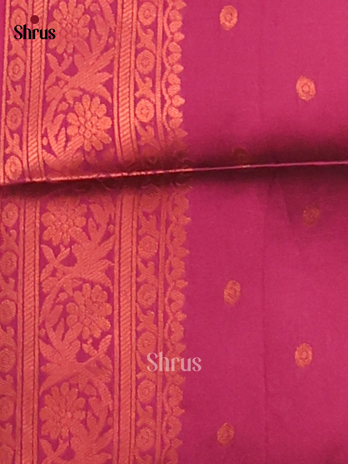 Blue & Maroon - Semi Softsilk Saree - Shop on Shrus.com