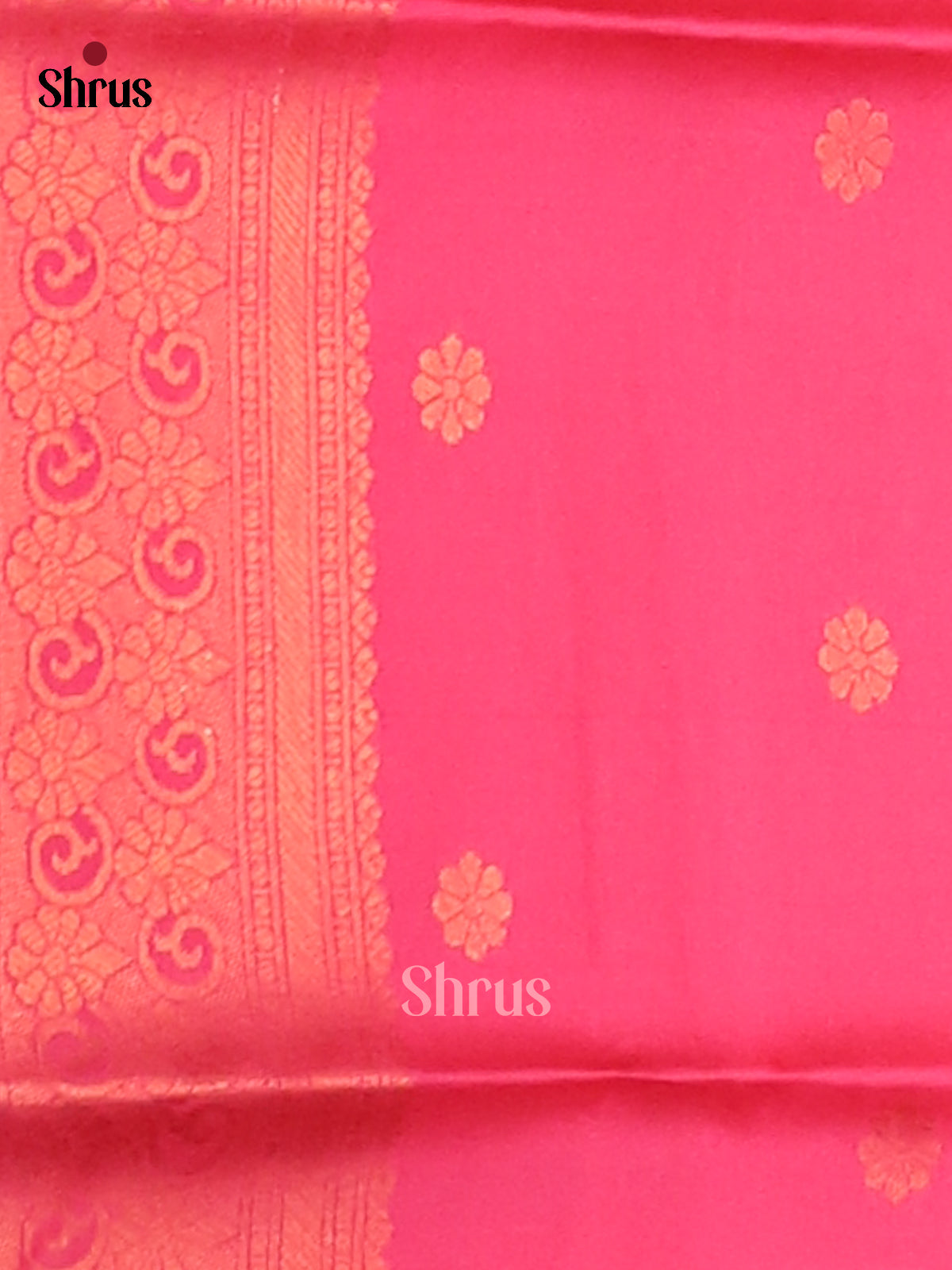 Mustard & Pink- Semi Softsilk Saree - Shop on Shrus.com