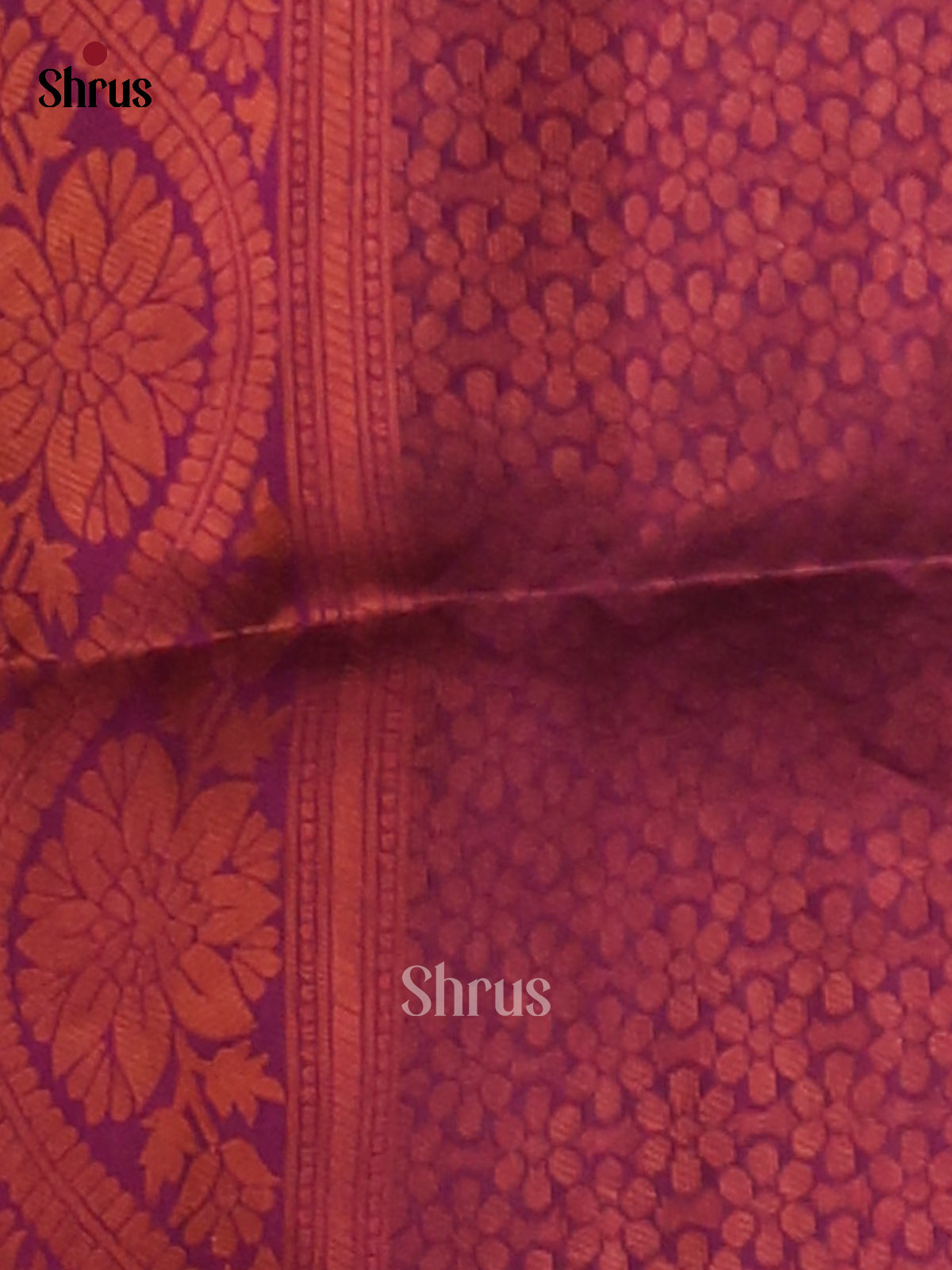 Blue & Maroon - Semi Softsilk Saree - Shop on Shrus.com