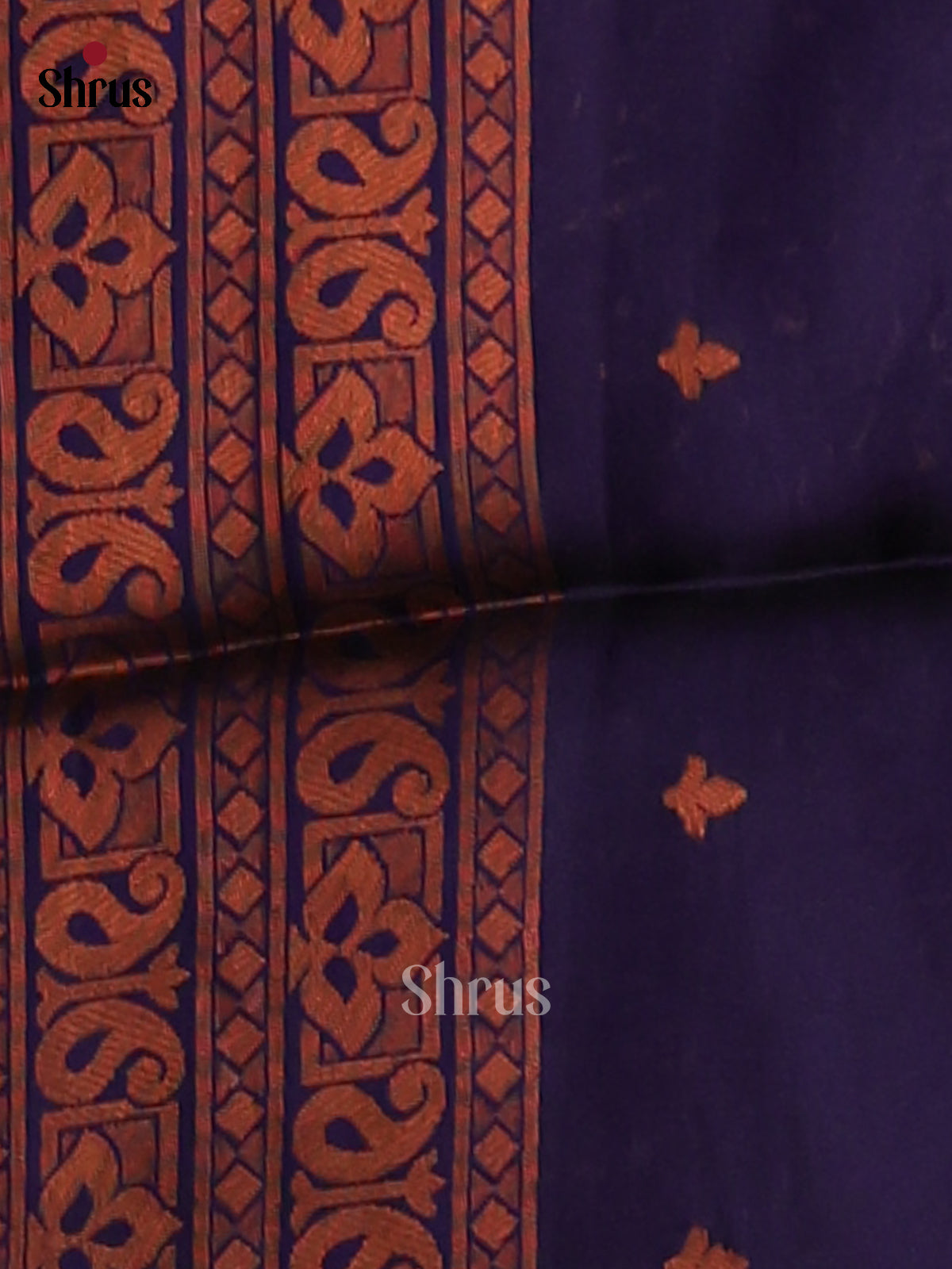 Pastel Blue & Blue - Semi Softsilk Saree - Shop on Shrus.com