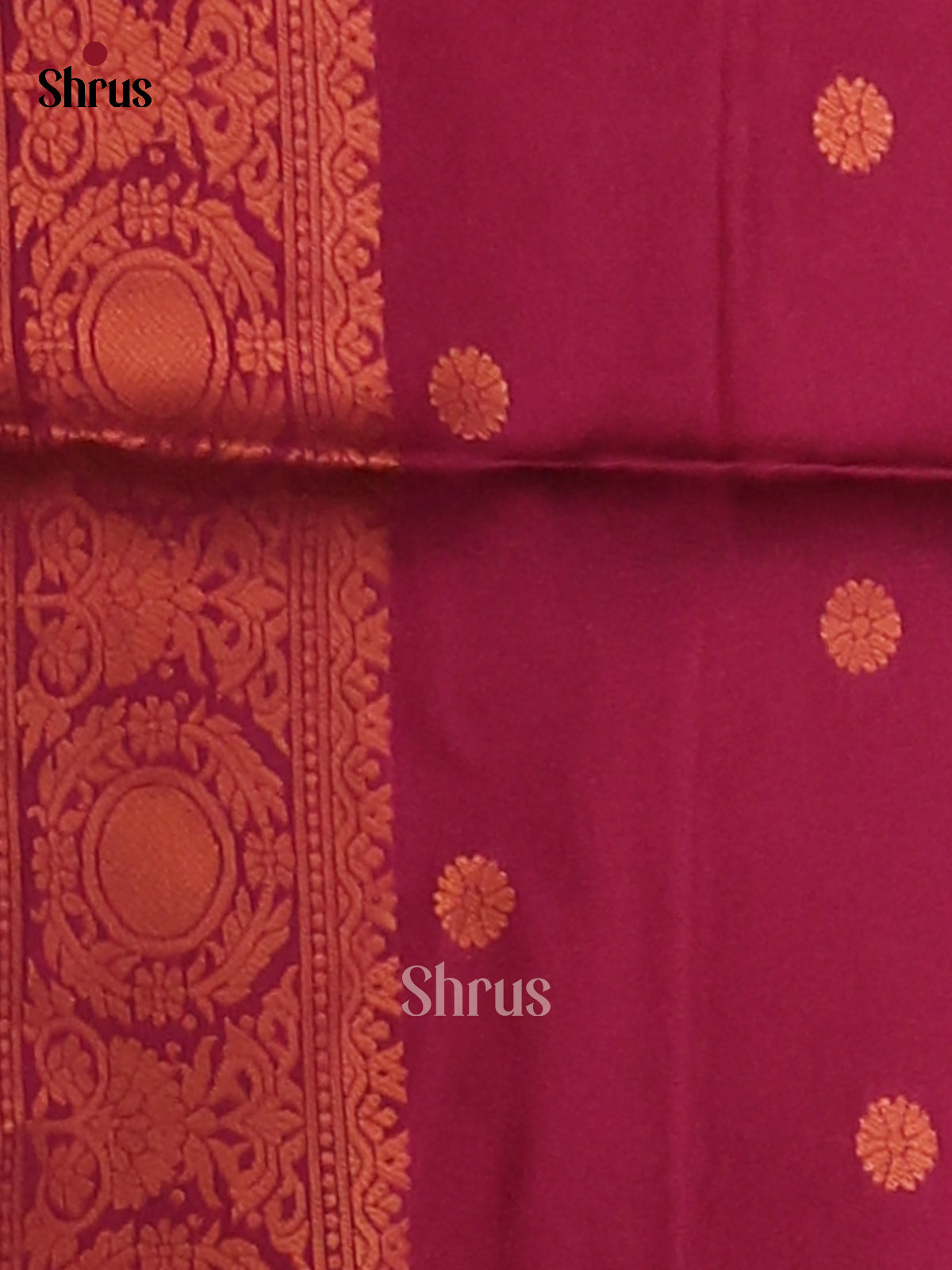 Lavender & Maroon- Semi Softsilk Saree - Shop on Shrus.com
