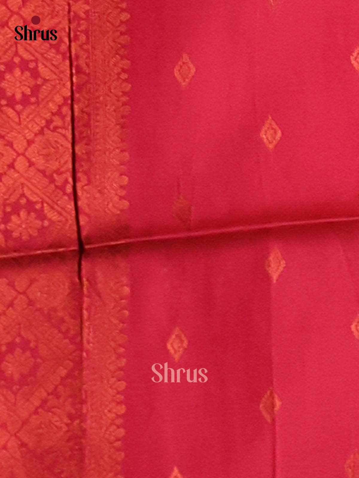 Blue & Maroon - Semi Softsilk Saree - Shop on Shrus.com