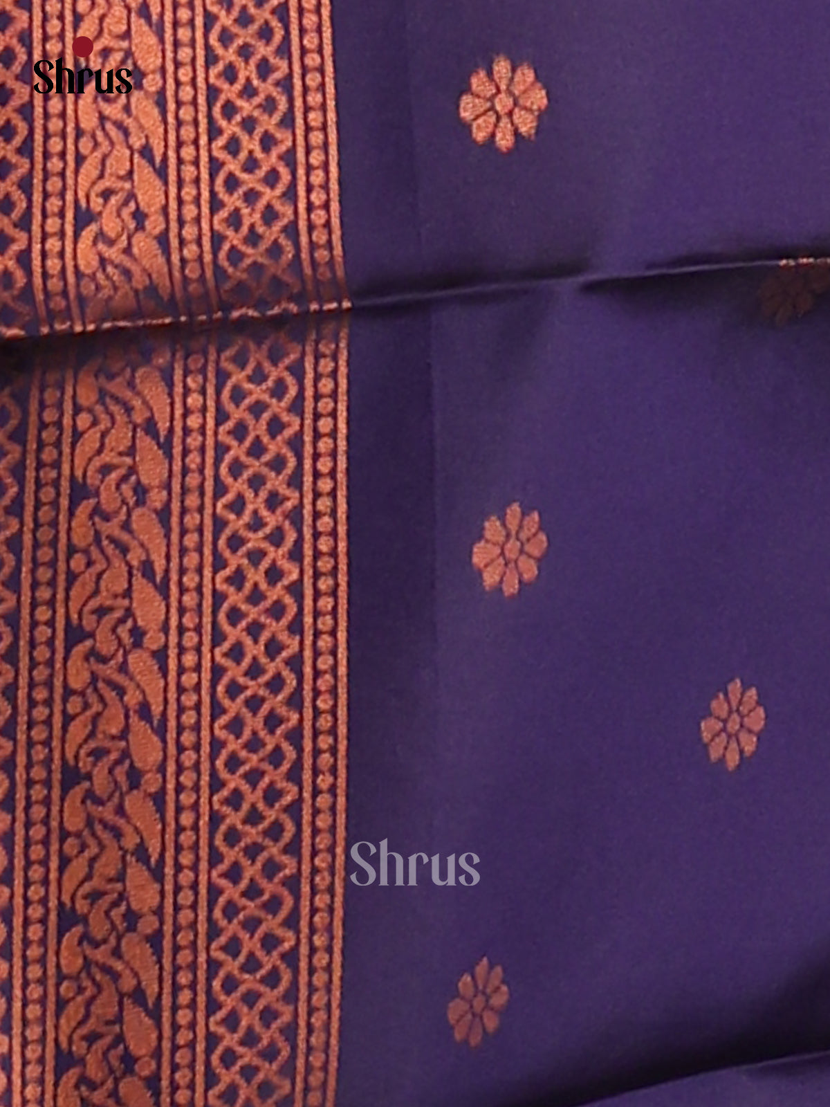 Light Blue & Blue - Semi Softsilk Saree - Shop on Shrus.com