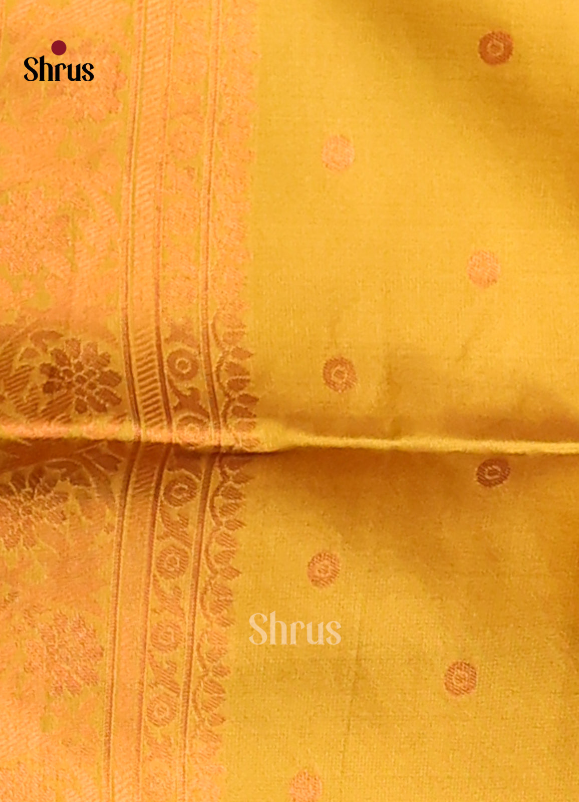 Bottle Green & Mustard- Semi Softsilk Saree - Shop on Shrus.com