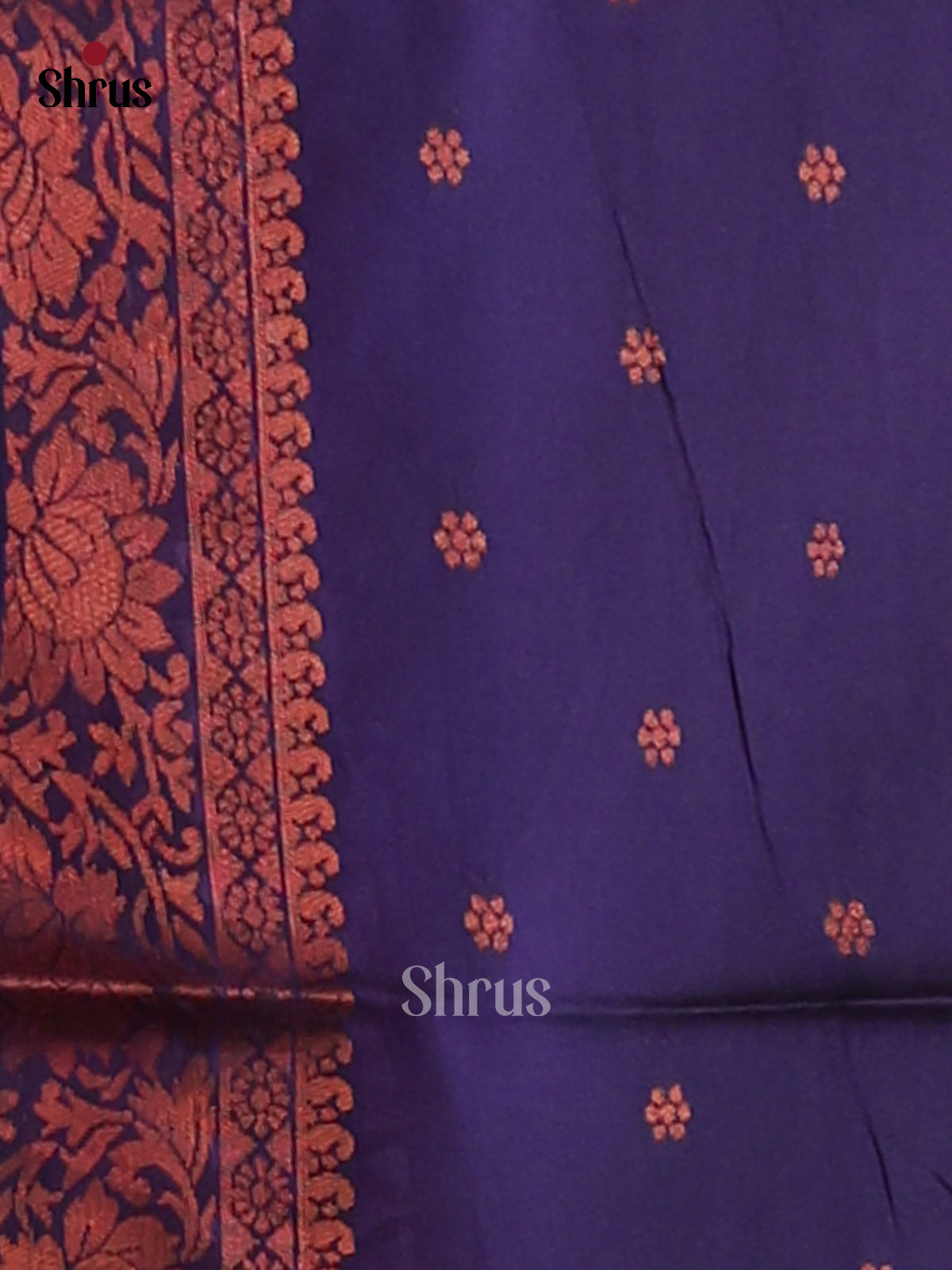 Pink & Blue - Semi Softsilk Saree - Shop on Shrus.com