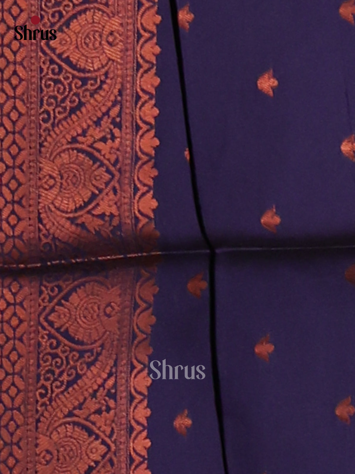 Pink & Blue - Semi Softsilk Saree - Shop on Shrus.com
