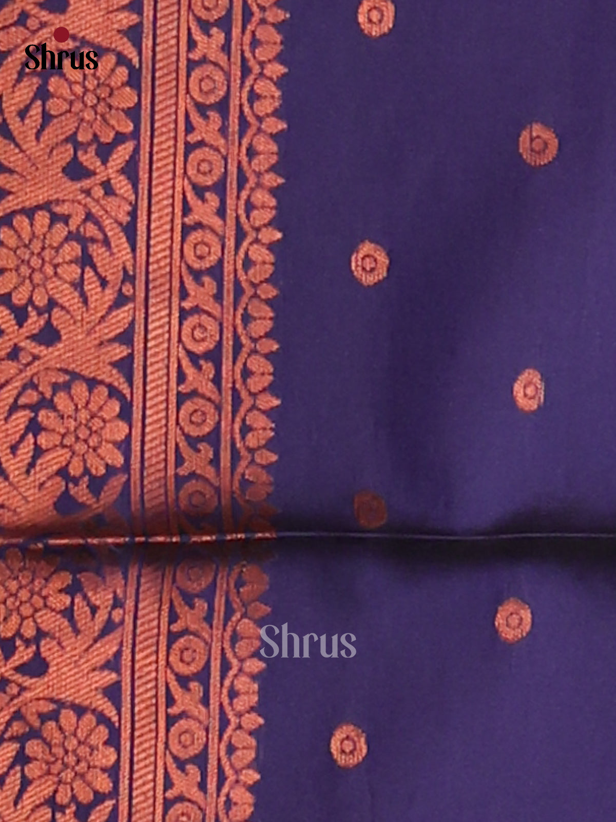 Pink & Blue - Semi Softsilk Saree - Shop on Shrus.com