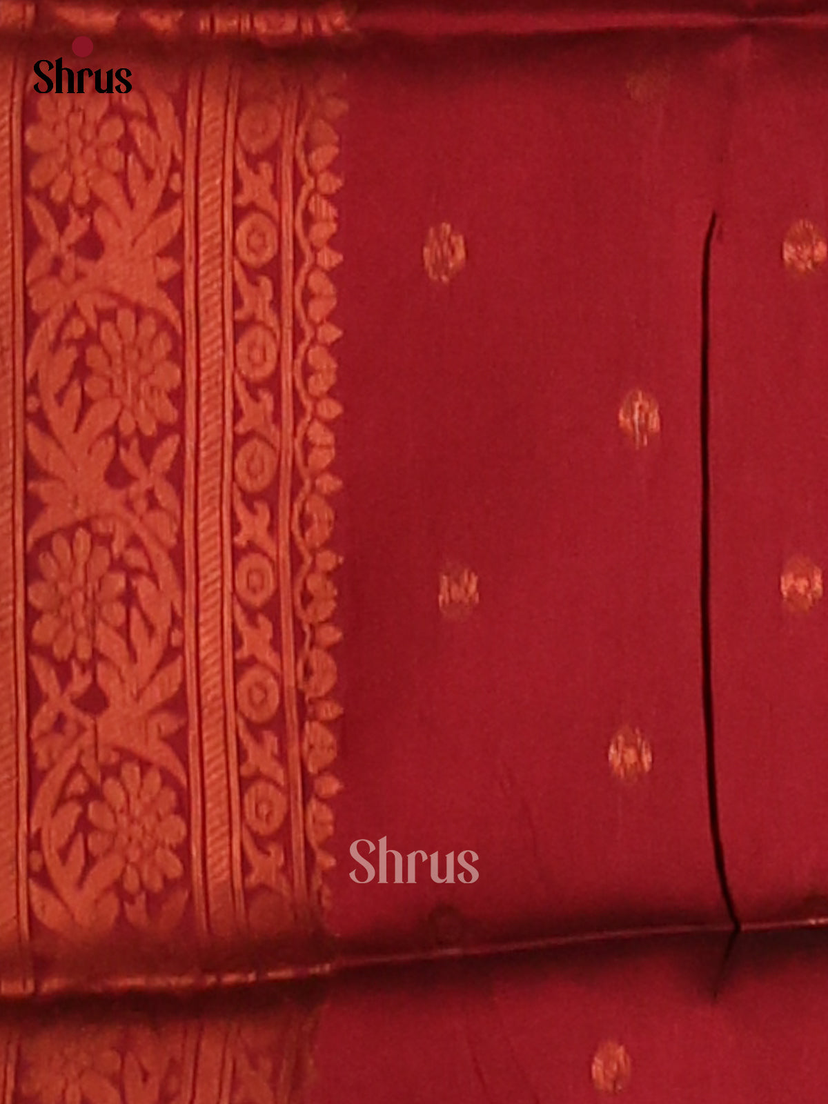 Blue & Maroon- Semi Softsilk Saree - Shop on Shrus.com