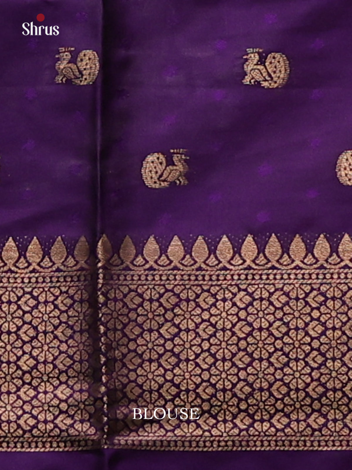 Violet - Semi Softsilk Saree - Shop on Shrus.com