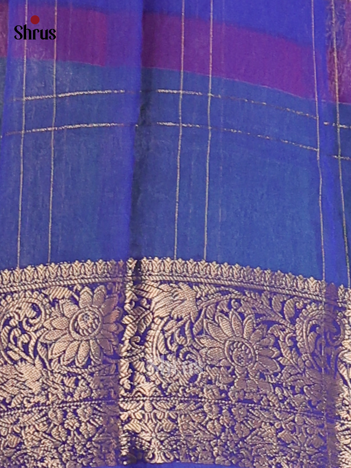 Red & Purple- Semi Mysore silk saree - Shop on Shrus.com