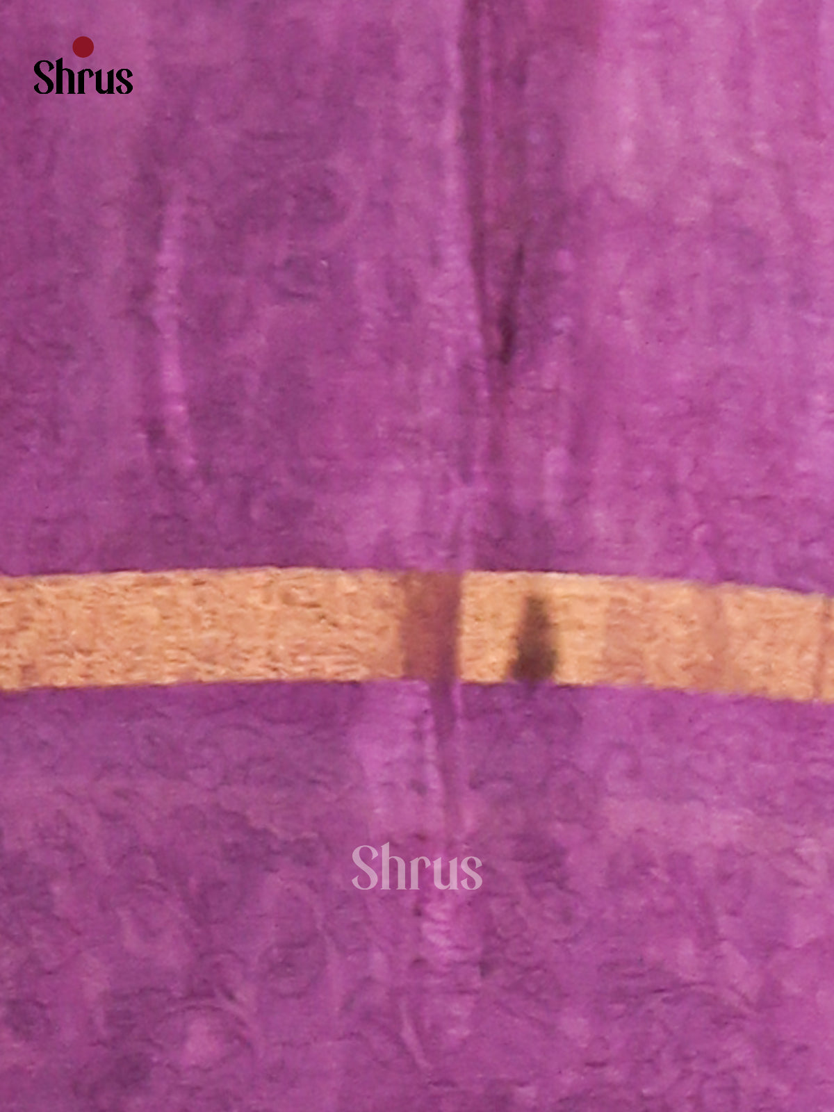 Mustard & Purple - Semi Mysore silk saree - Shop on Shrus.com