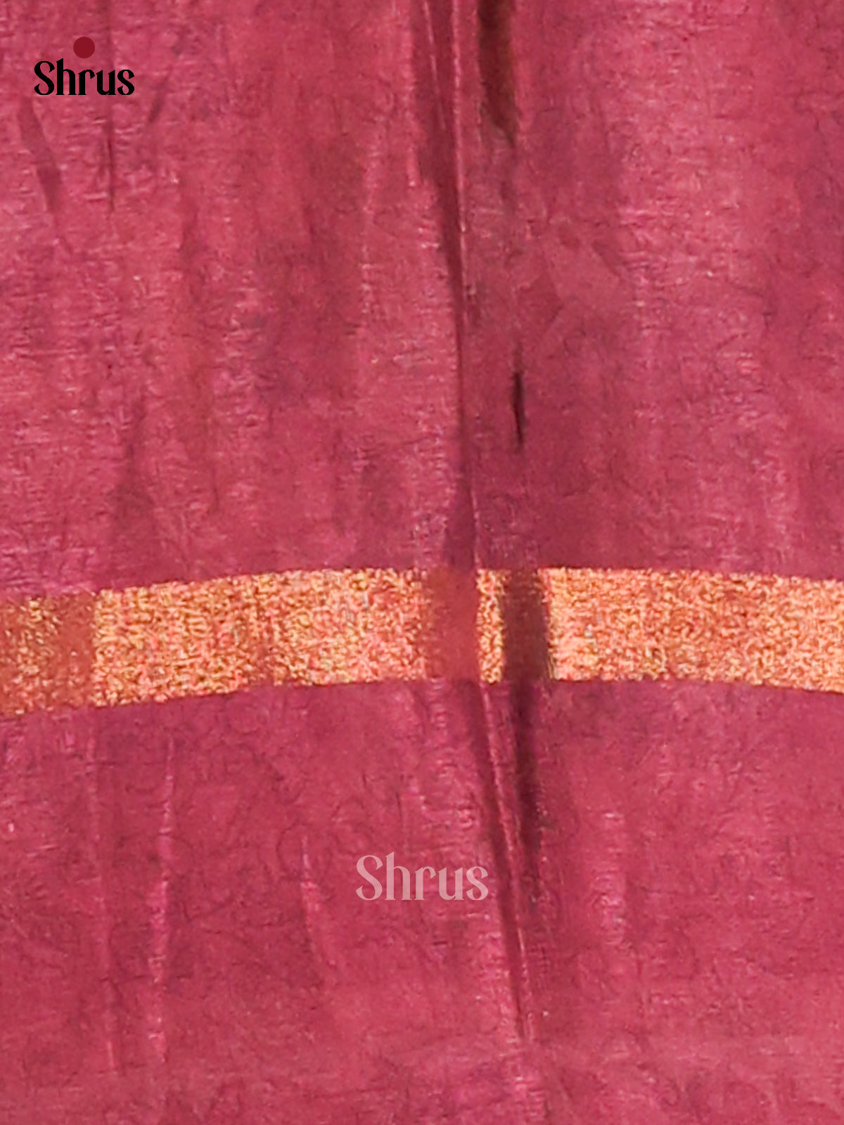 Blue & Maroon - Semi Mysore silk saree - Shop on Shrus.com