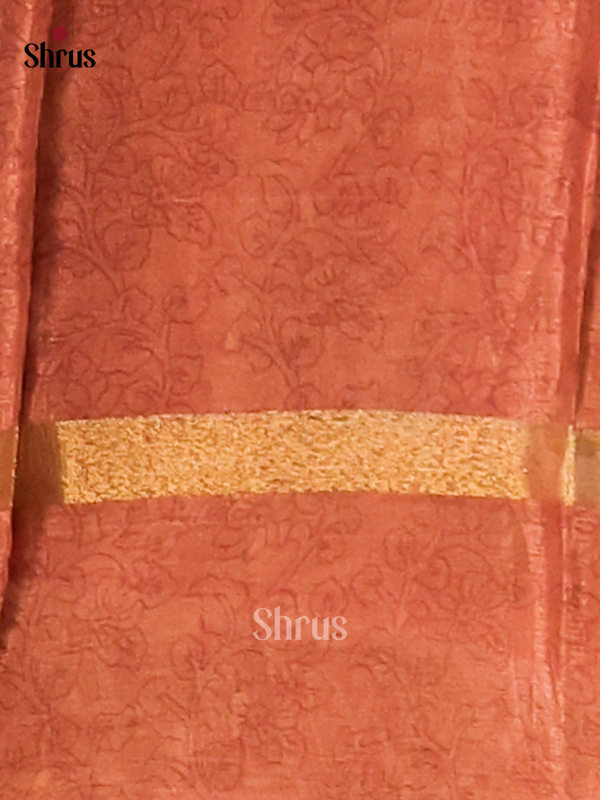 Purple & Brown - Semi Mysore silk saree - Shop on Shrus.com
