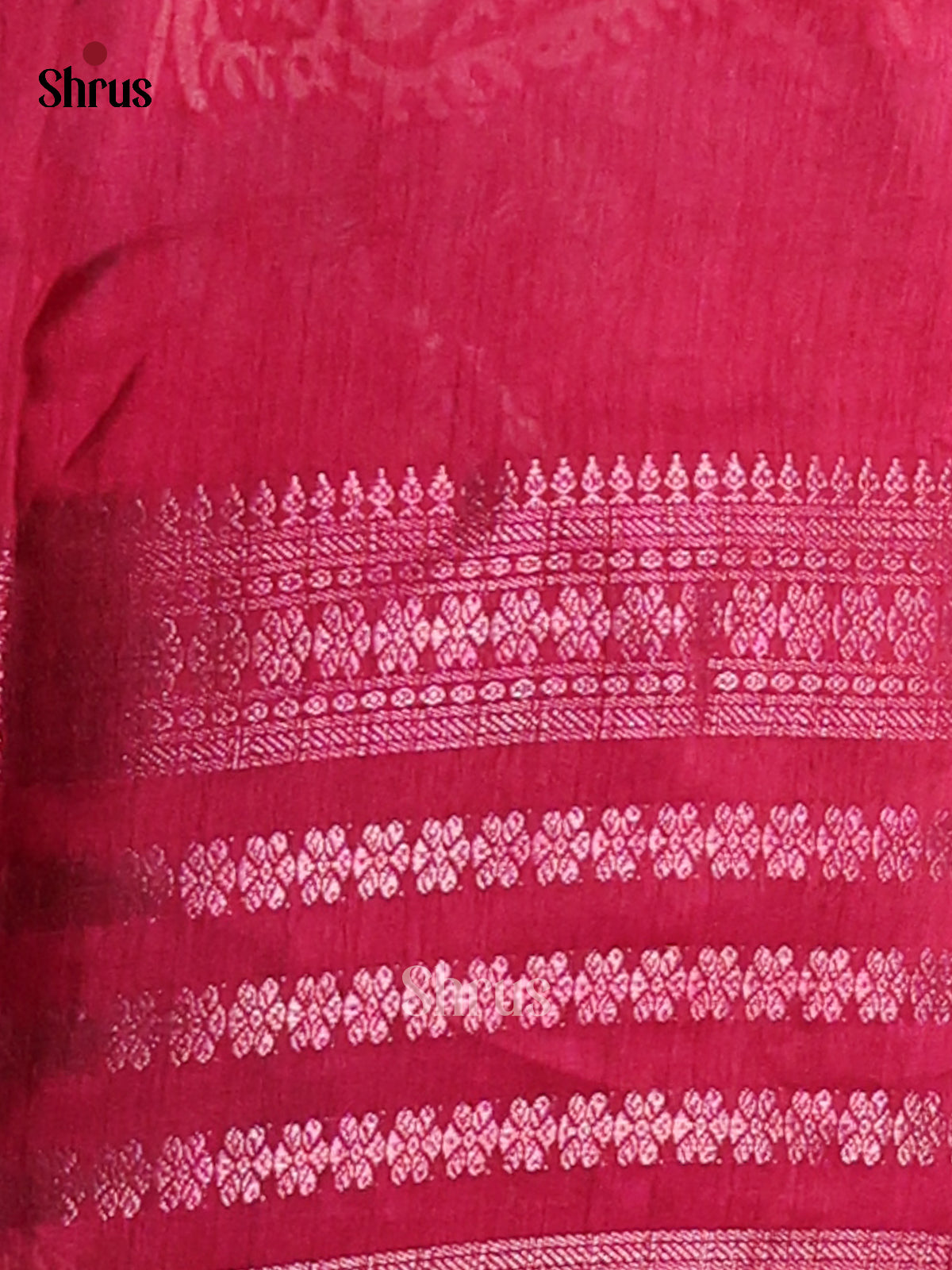 Purple & Maroon - Semi Crepe Saree - Shop on Shrus.com
