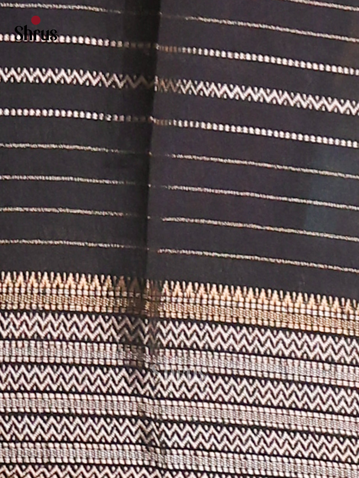 Black- Semi Mysore silk saree - Shop on Shrus.com