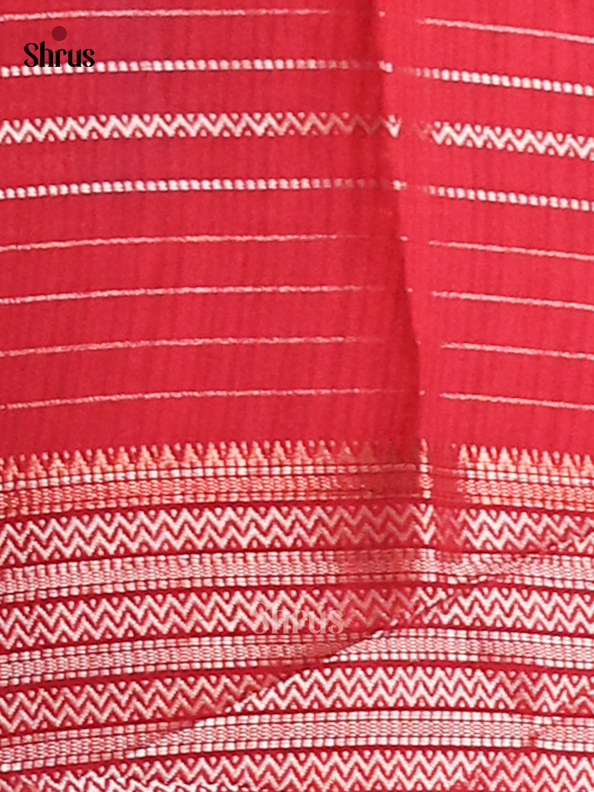 Red - Semi Mysore silk saree - Shop on Shrus.com