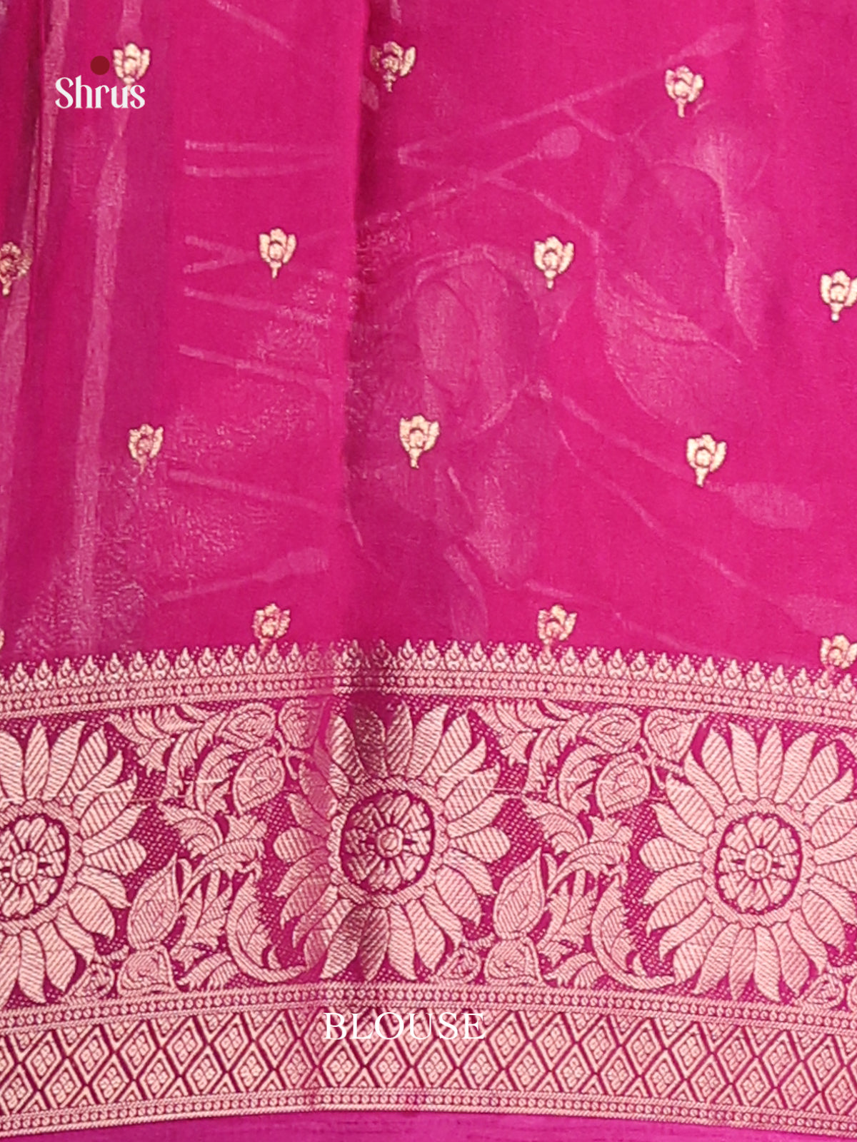Dusty Pink & Pink - Semi Dola silk Saree - Shop on Shrus.com