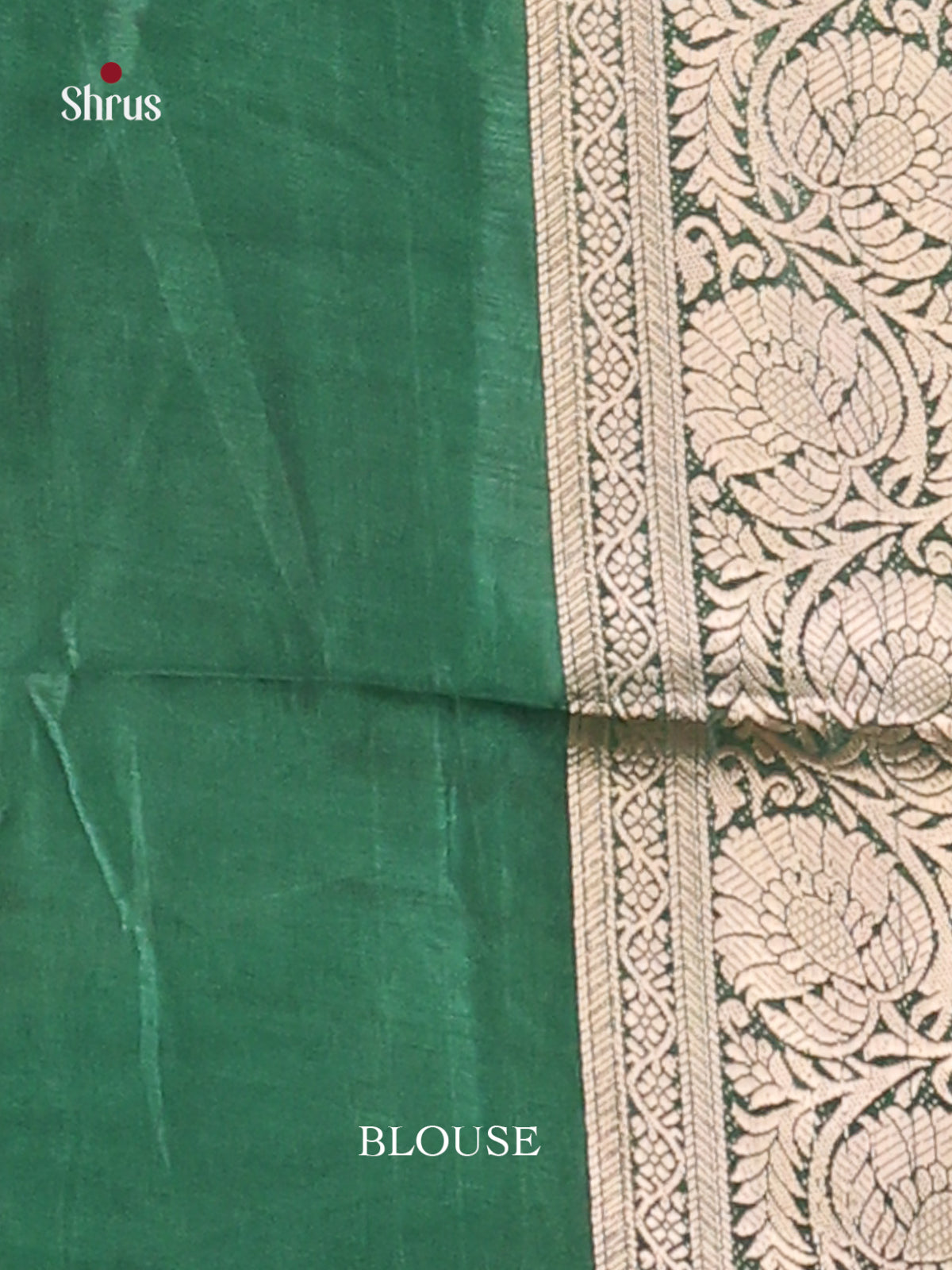 Red & Green - Semi Dola silk Saree - Shop on Shrus.com