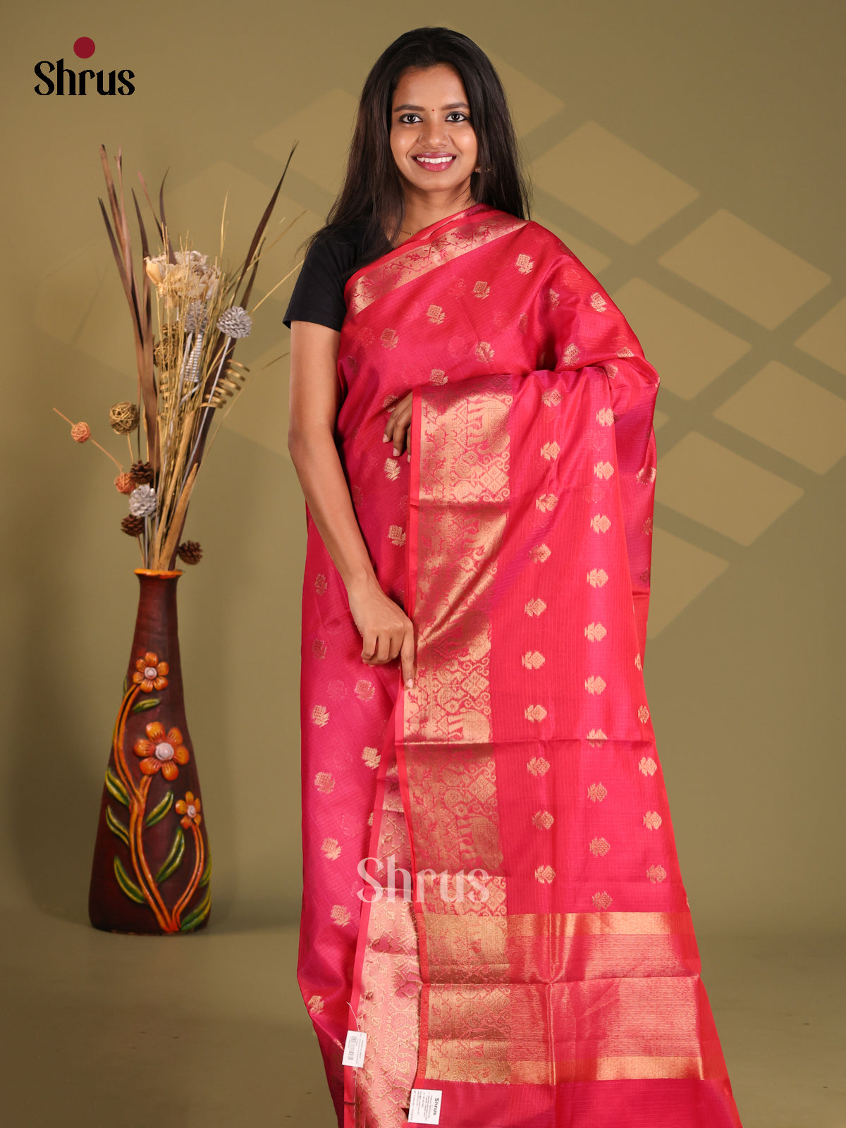 DFS03009 - Semi Kota Saree - Shop on Shrus.com