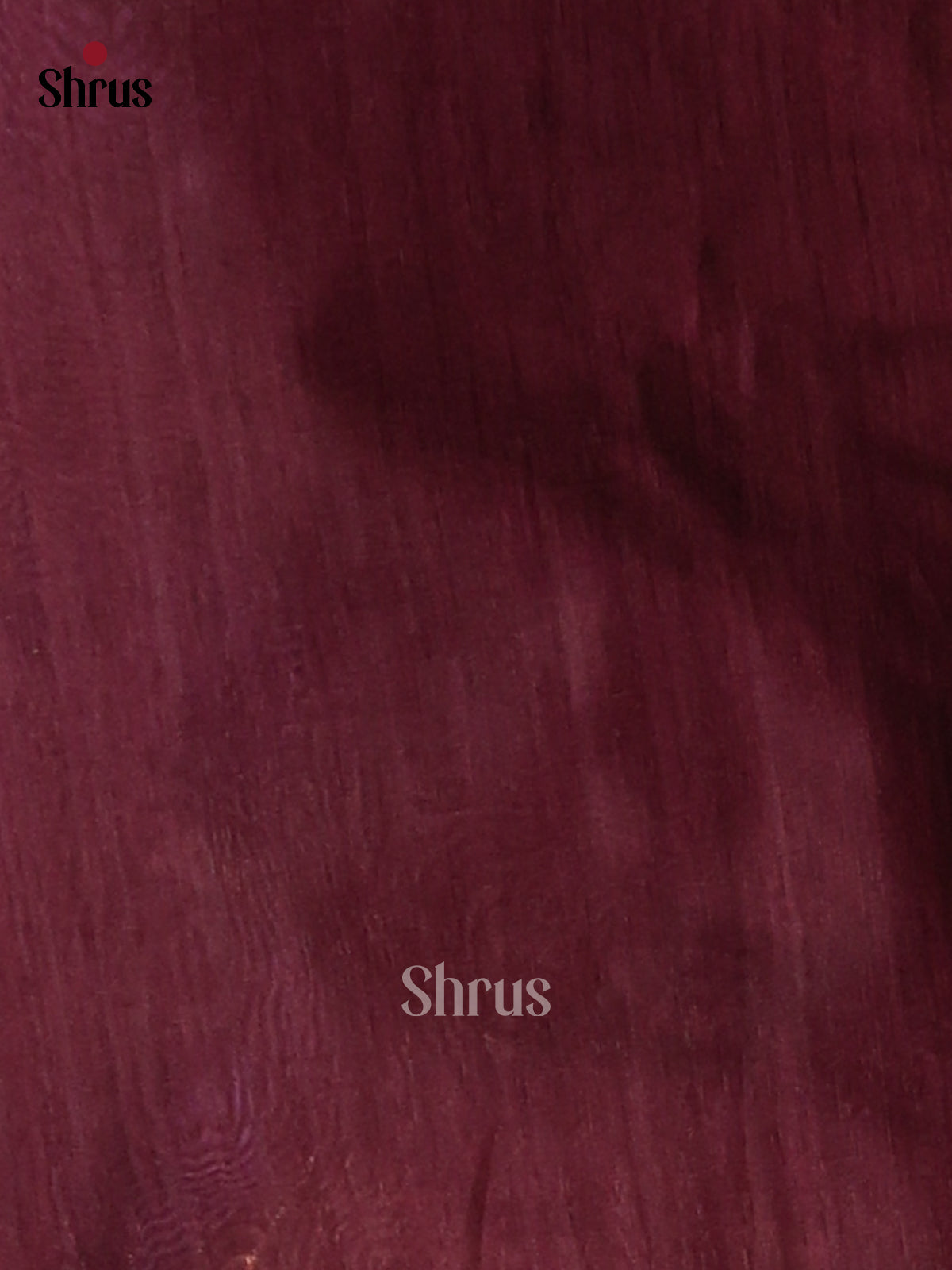 Maroon - Semi Jute Saree - Shop on Shrus.com
