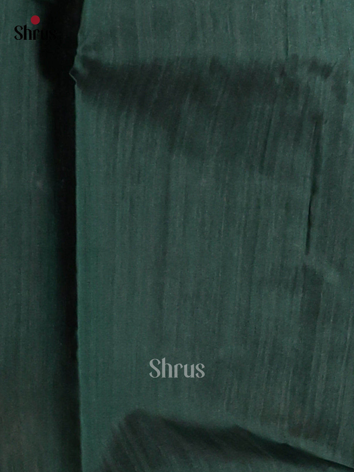 Dark Green- Semi Jute Saree - Shop on Shrus.com