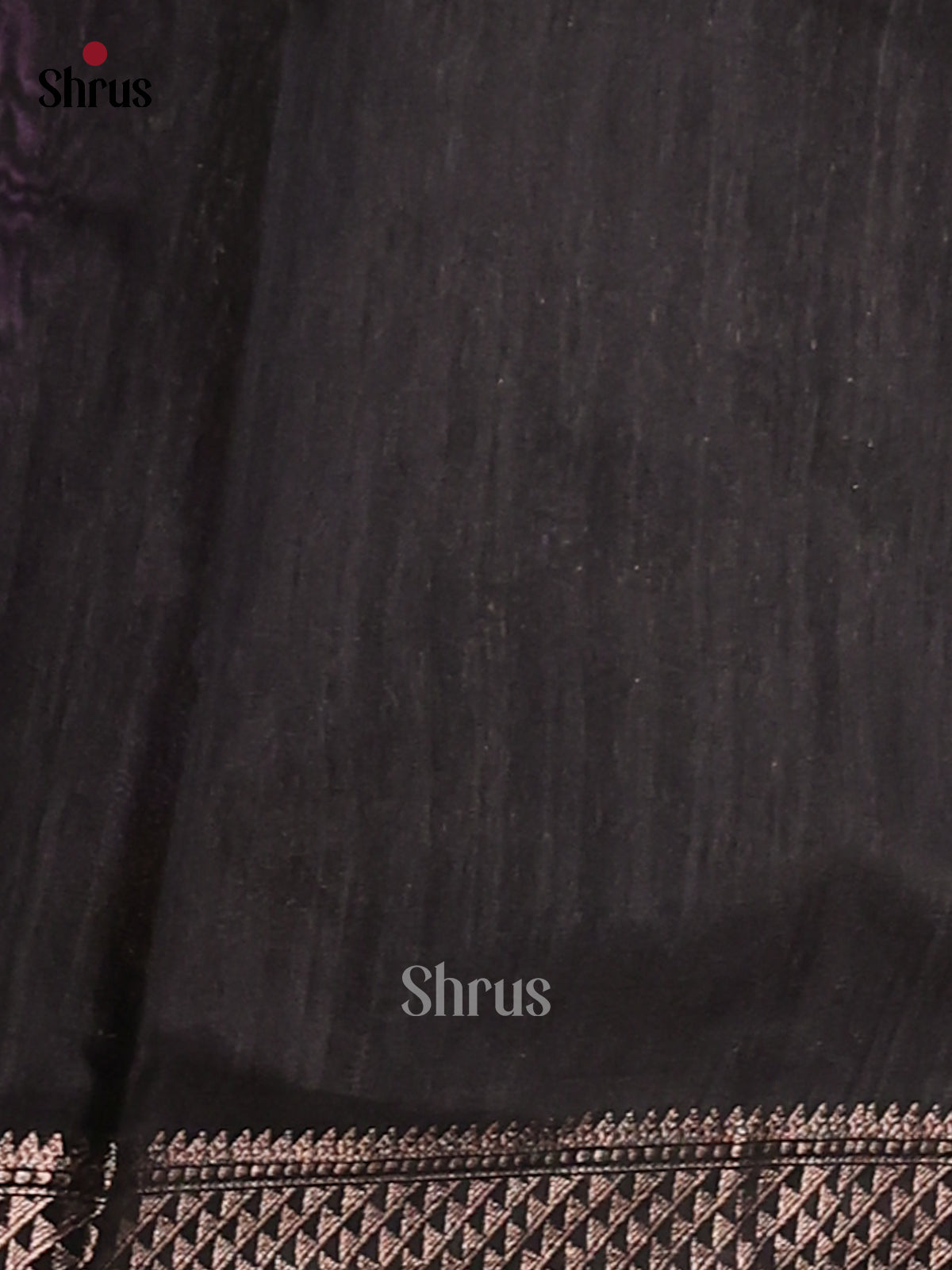 Black- Semi Jute Saree - Shop on Shrus.com