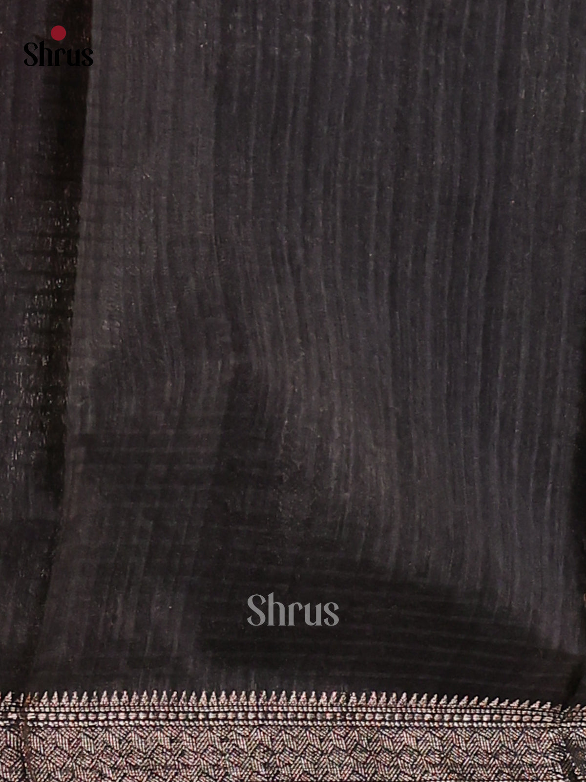 Black - Semi Jute Saree - Shop on Shrus.com