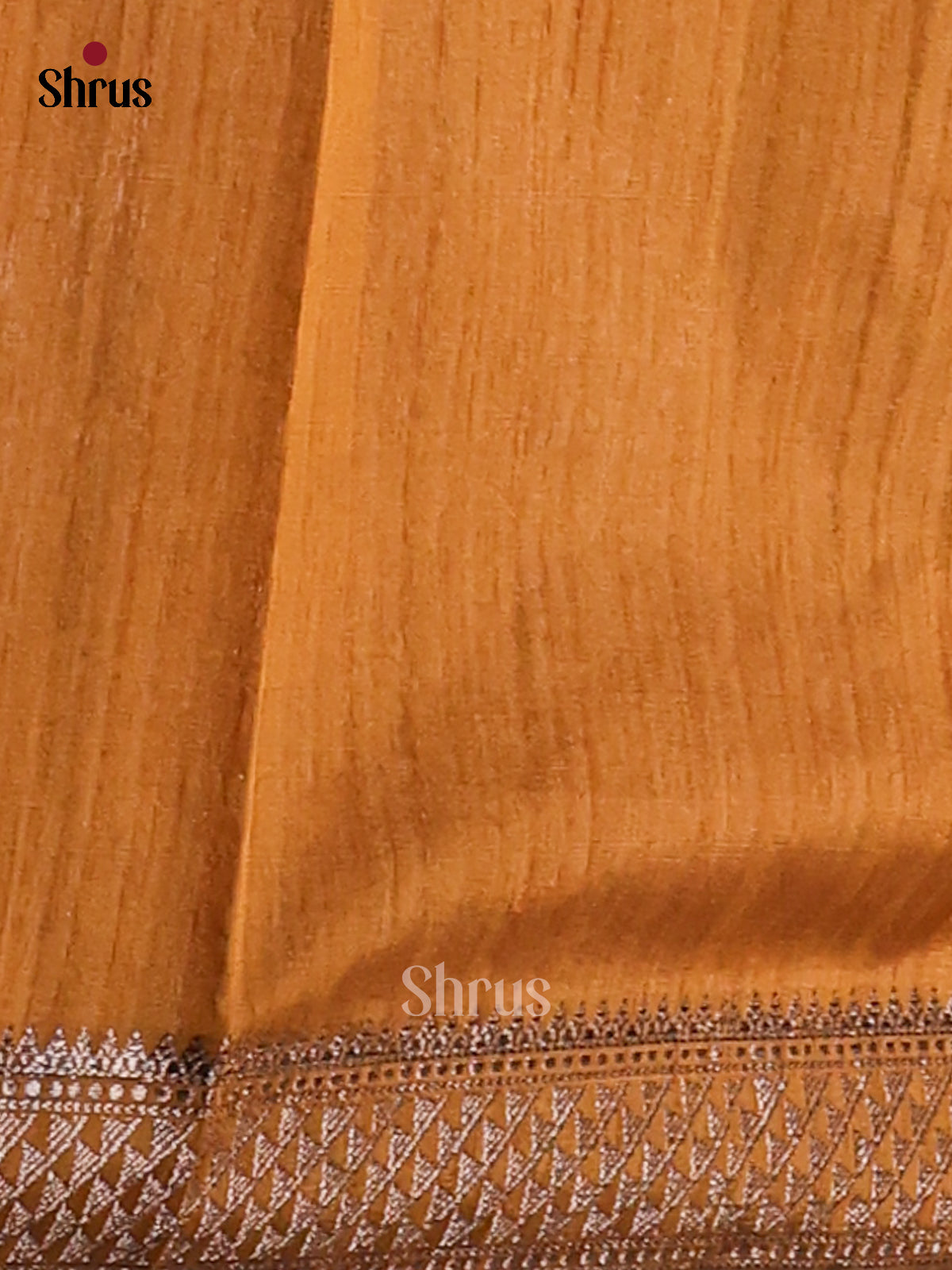 Mustard - Semi Jute Saree - Shop on Shrus.com