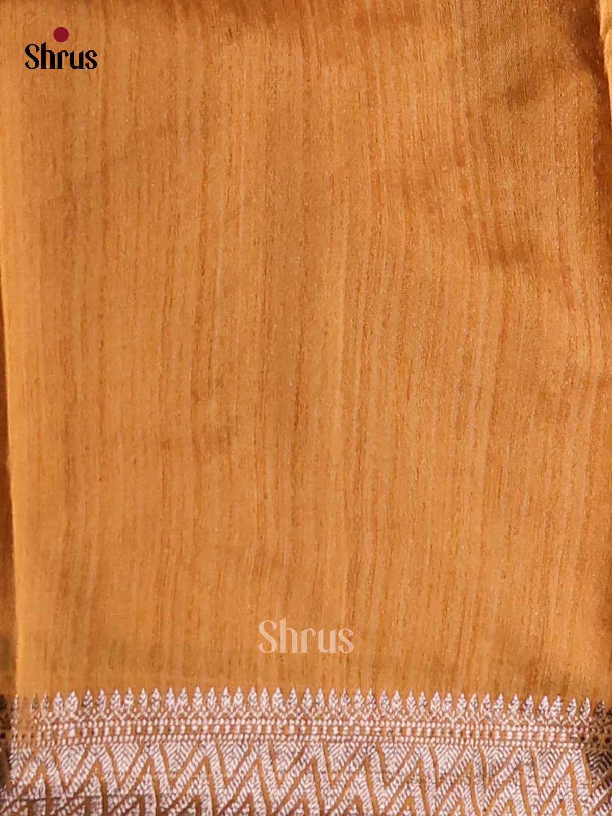 Mustard- Semi Jute Saree - Shop on Shrus.com