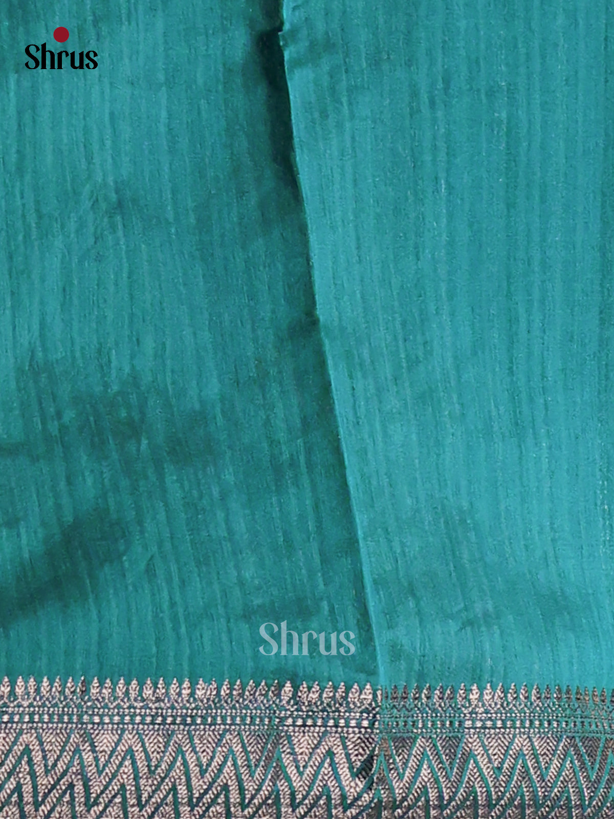 Green - Semi Jute Saree - Shop on Shrus.com