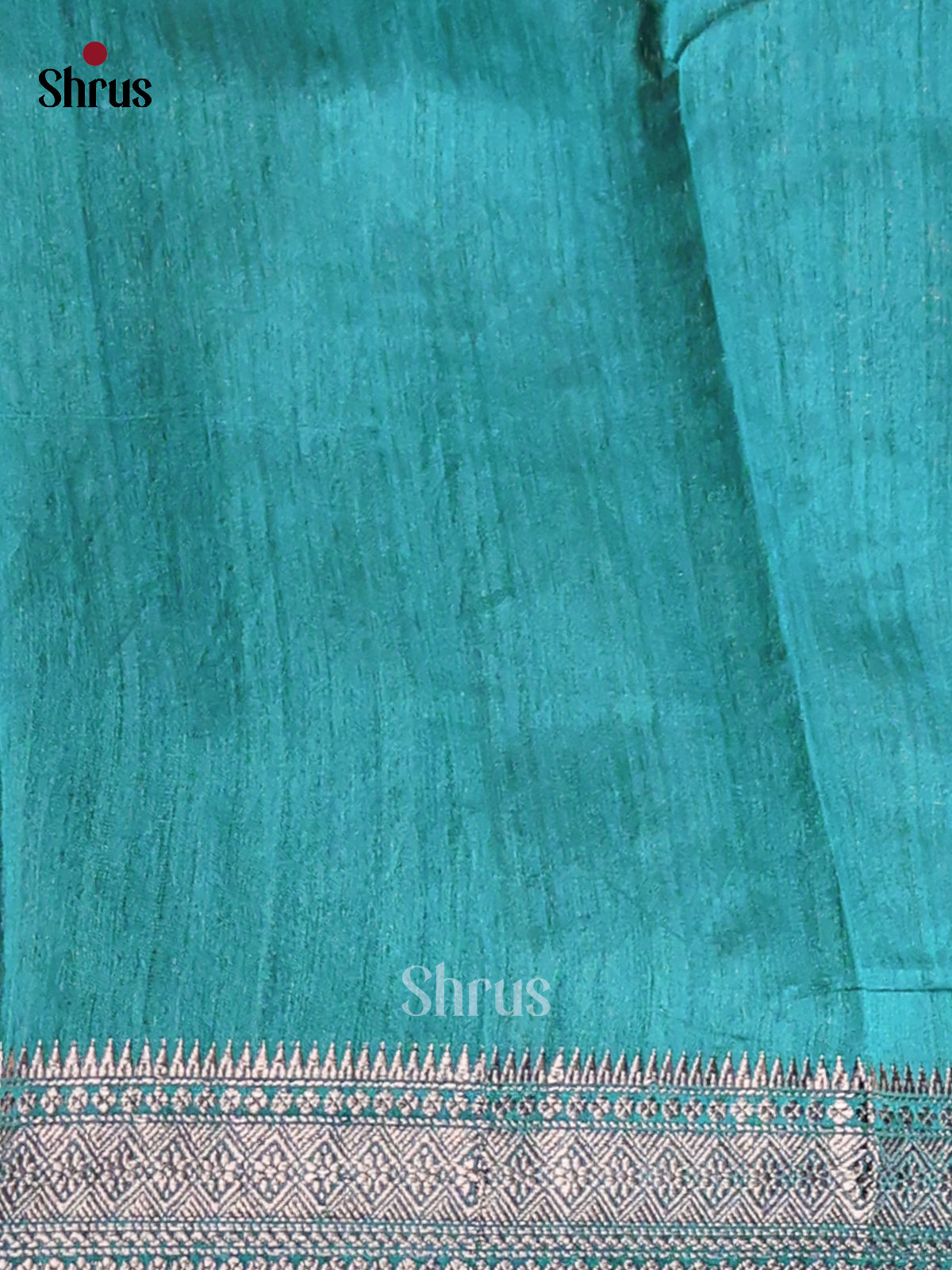 Green - Semi Jute Saree - Shop on Shrus.com