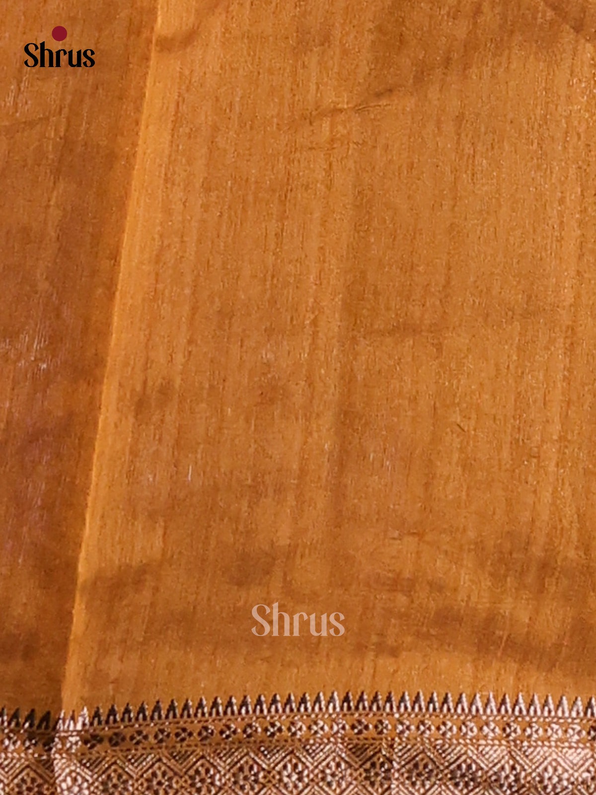 Mustard- Semi Jute Saree - Shop on Shrus.com