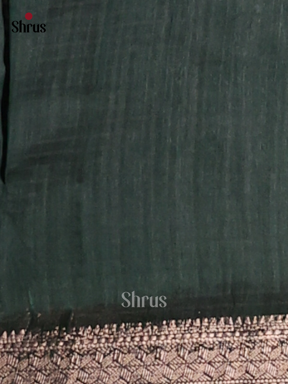 Green - Semi Jute Saree - Shop on Shrus.com