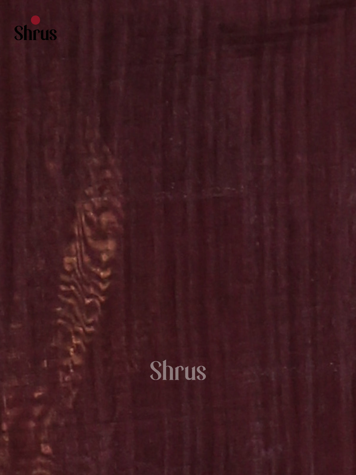 Dark Maroon - Semi Jute Saree - Shop on Shrus.com