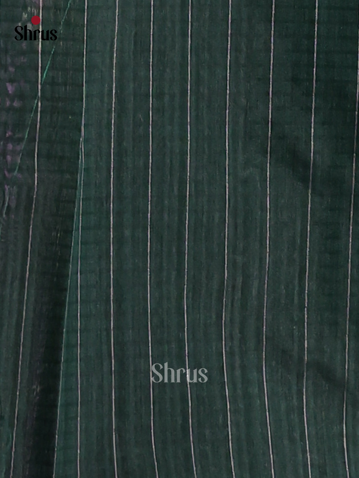 Dark Green- Semi Jute Saree - Shop on Shrus.com